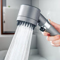 High-pressure shower head with water filter and 3 spray modes