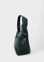 Shoulder bag made of faux leather with external pocket