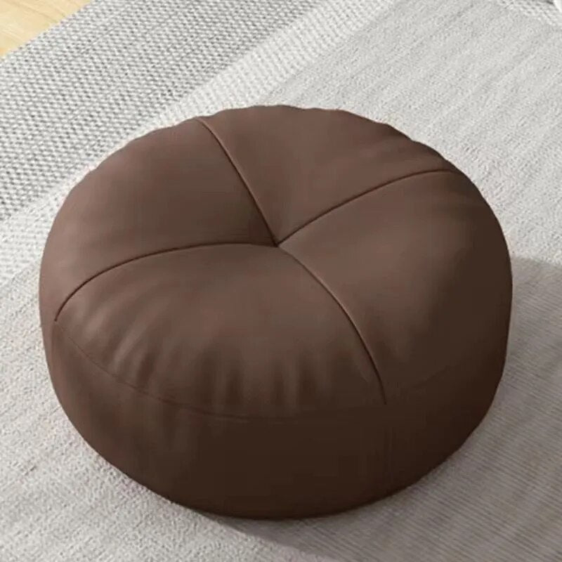 Round floor cushion with premium foam filling
