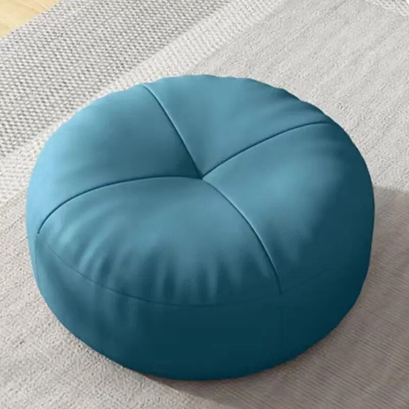 Round floor cushion with premium foam filling