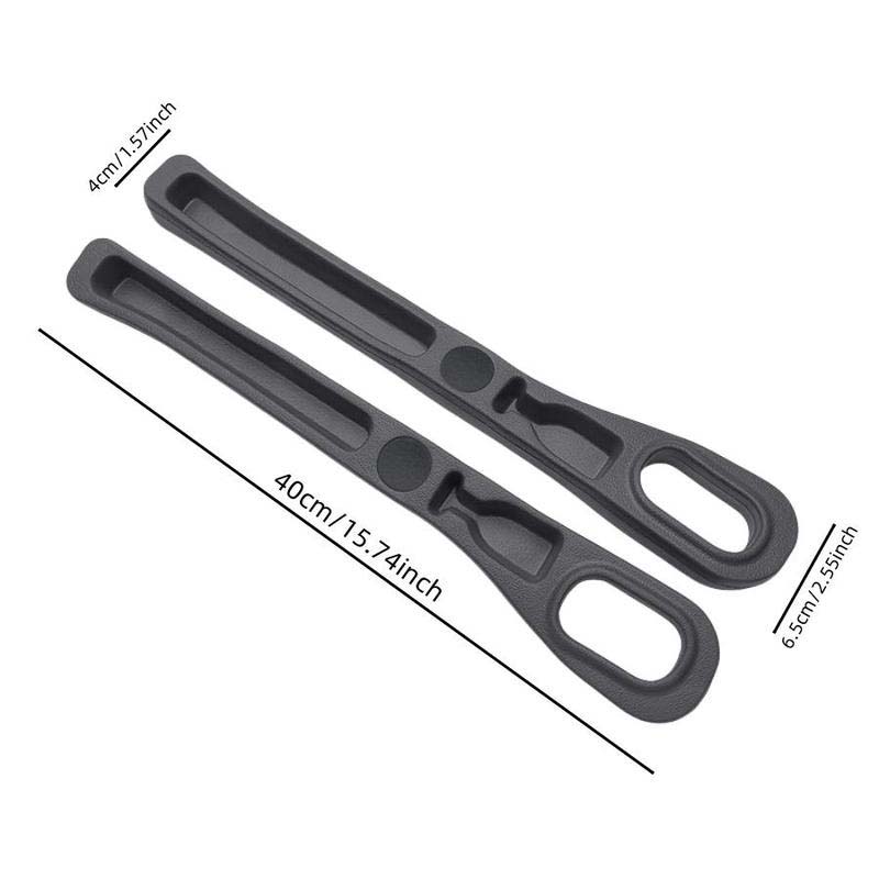 Car seat gap filler with storage compartments