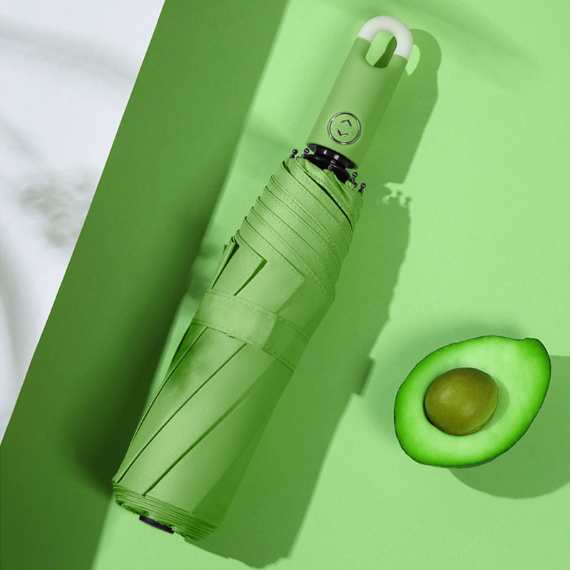 Compact umbrella with 360° rotating handle