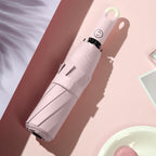 Compact umbrella with 360° rotating handle