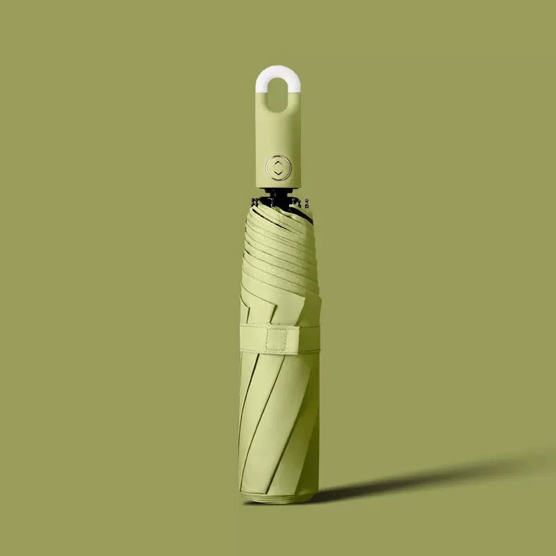 Compact umbrella with 360° rotating handle