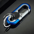 Car keychain with double ring made of zinc alloy