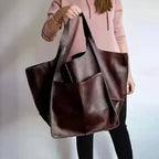 Weekender-Tasche Leder groß mit verstellbaren Tragegurten