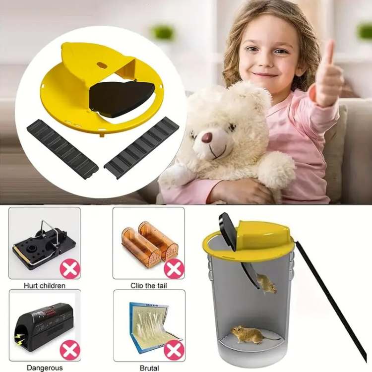 Multi-Catch Mouse Trap with Automatic Tipping Function