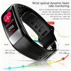 Smartwatch with ECG, Heart Rate, and Blood Pressure Monitoring