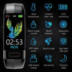 Smartwatch with ECG, Heart Rate, and Blood Pressure Monitoring