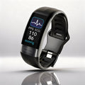 Smartwatch with ECG, Heart Rate, and Blood Pressure Monitoring