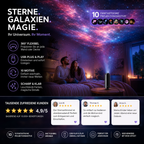 LED star projector with 10 projection inserts