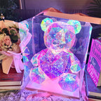 LED Kristall Teddybär mit Farbwechsel