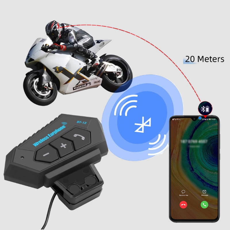 Motorradhelm Bluetooth Headset BT12 mit Freisprechfunktion