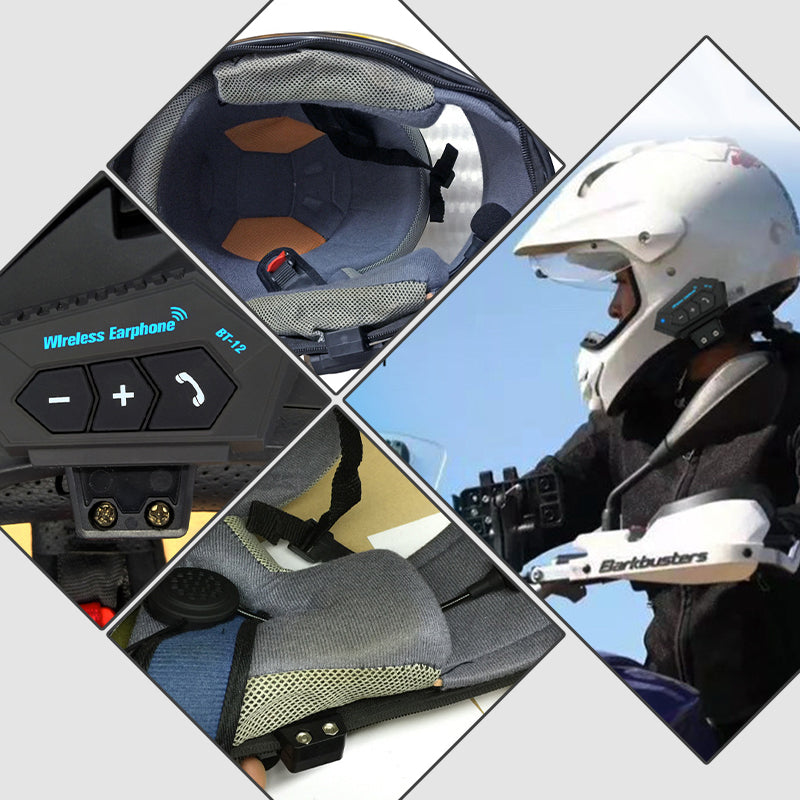 Motorradhelm Bluetooth Headset BT12 mit Freisprechfunktion