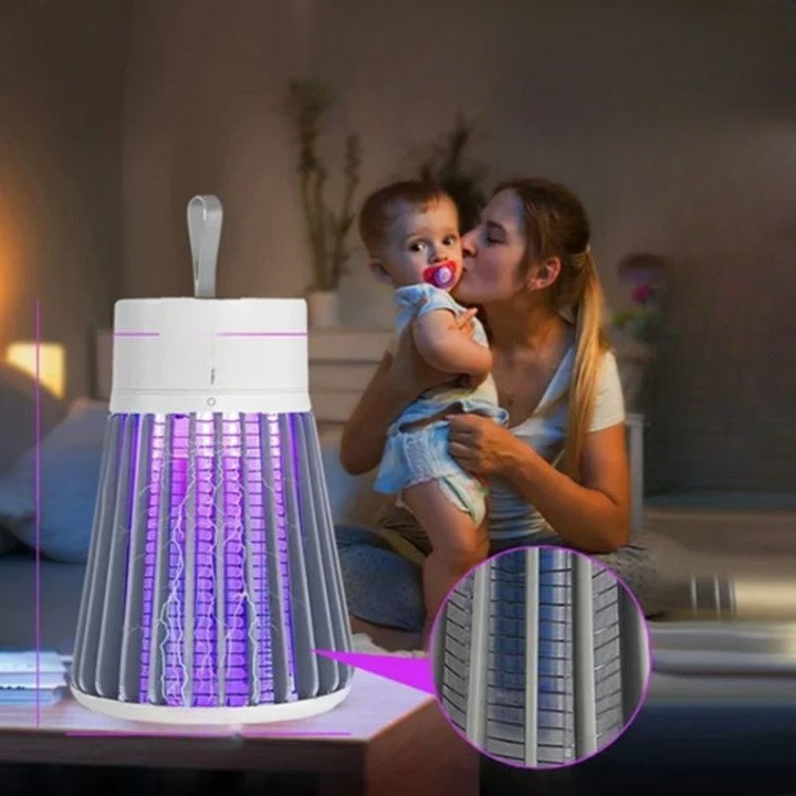 Insektenvernichter mit UV-Licht – lautlos & USB-aufladbar