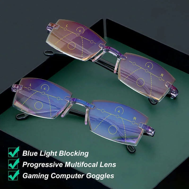 Gleitsichtbrille mit Blaulichtfilter – Progressive Multifokallinse