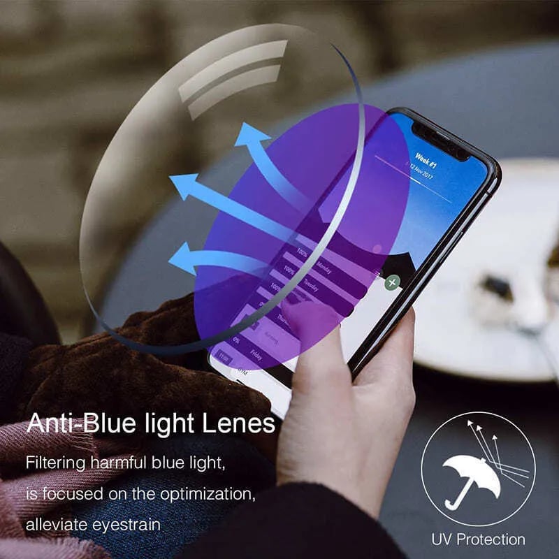 Gleitsichtbrille mit Blaulichtfilter – Progressive Multifokallinse