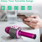 Wireless Karaoke Microphone with Bluetooth Speaker