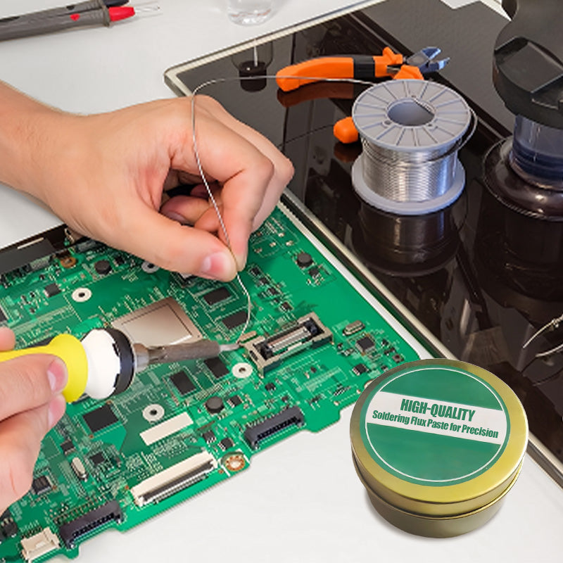 Soldering flux paste for precision soldering