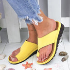 Women's sandals with toe strap – ergonomic footbed