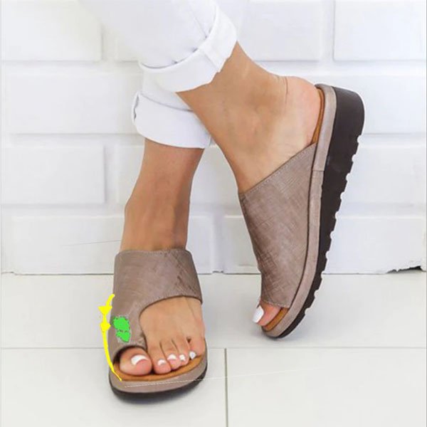 Women's sandals with toe strap – ergonomic footbed