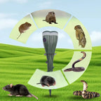 Solar pest repellent device with ground spike