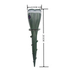 Solar pest repellent device with ground spike