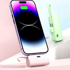 Power bank with integrated cables 10000 mAh