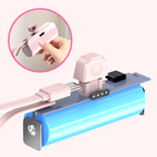 Power bank with integrated cables 10000 mAh