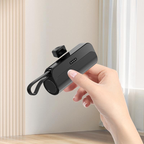 Power bank with integrated cables 10000 mAh