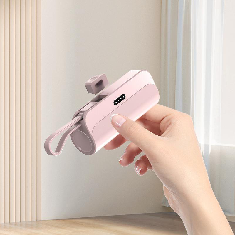 Power bank with integrated cables 10000 mAh
