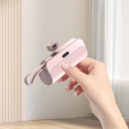 Power bank with integrated cables 10000 mAh