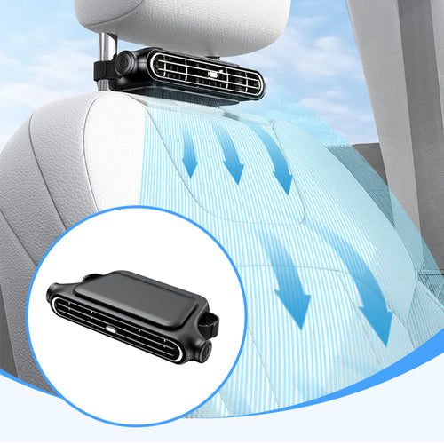Auto ventilator for headrest with adjustable nozzle