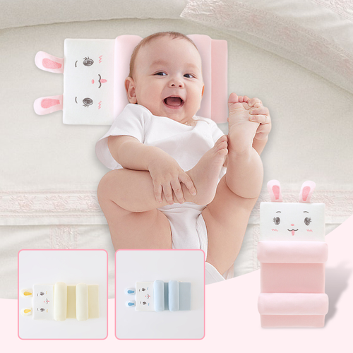 Ergonomic breathable baby pillow with hollow zone design