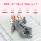 Ergonomic breathable baby pillow with hollow zone design