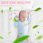 Ergonomic breathable baby pillow with hollow zone design