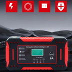 Kfz-Batterieladegerät 12V mit LCD-Display und Pulsreparatur