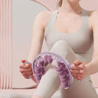 Massage roller for legs with ergonomic knobs