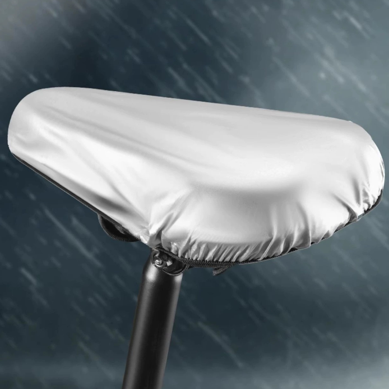 Bicycle saddle cover with memory foam and silicone gel