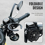 Foldable bicycle bottle holder with theft protection