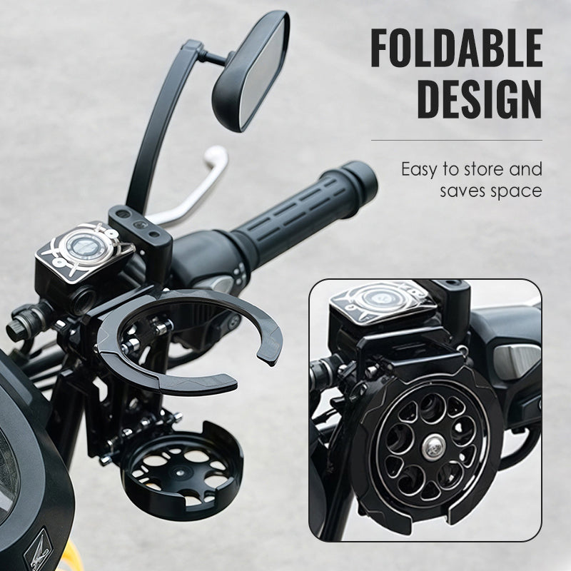 Foldable bicycle bottle holder with theft protection