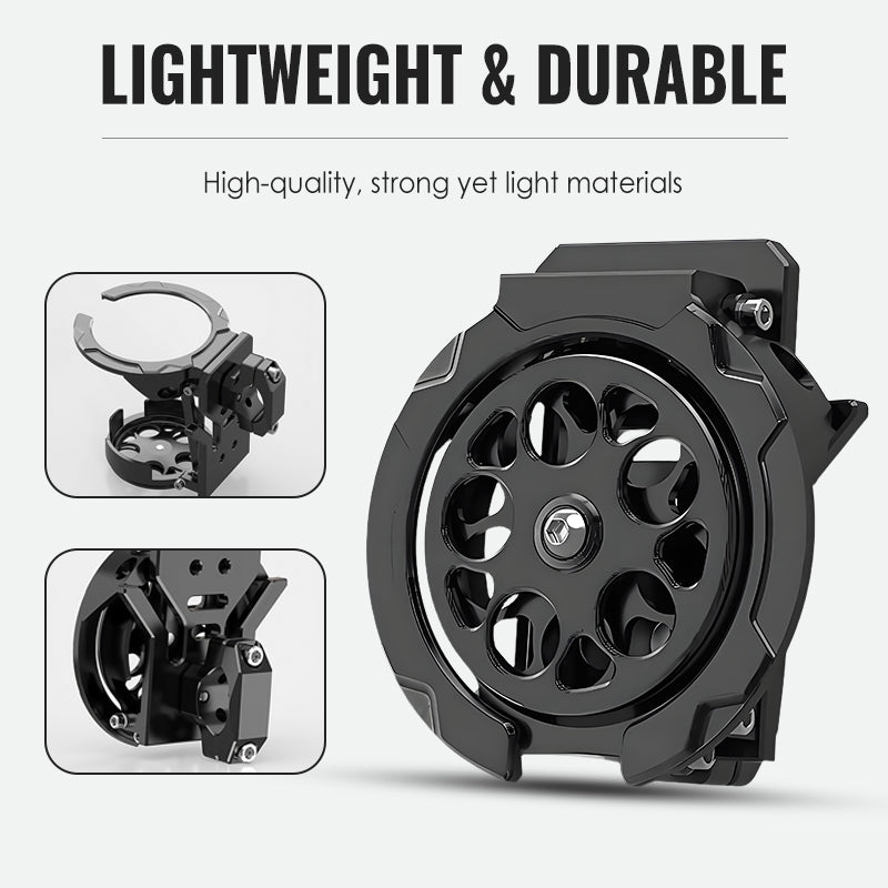 Foldable bicycle bottle holder with theft protection