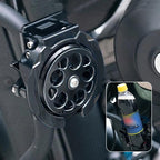 Foldable bicycle bottle holder with theft protection