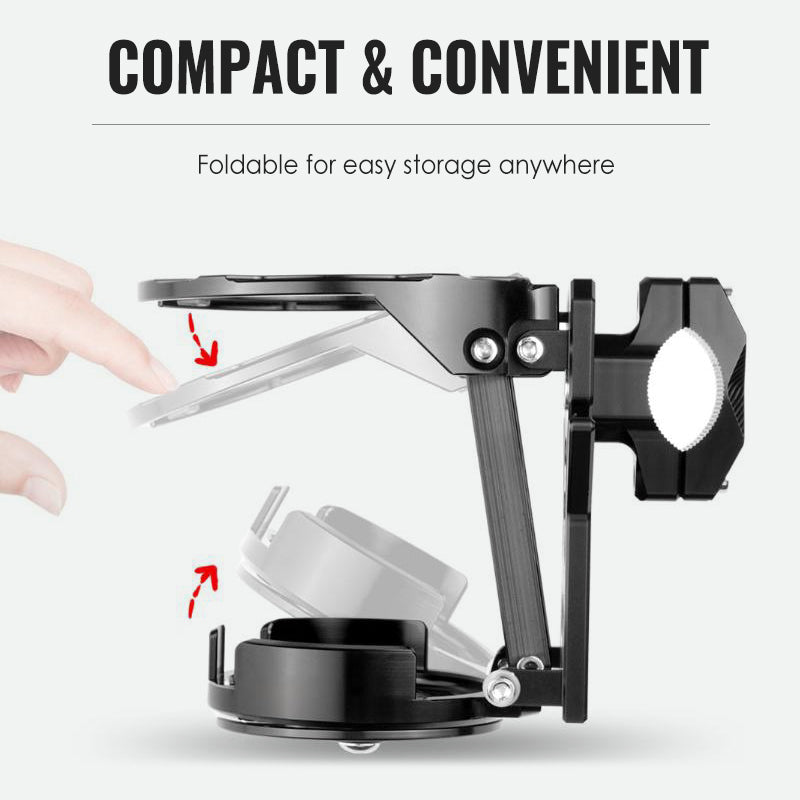 Foldable bicycle bottle holder with theft protection