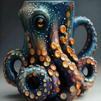 3D Mug with Engine Block Design – Artistic Coffee Cup