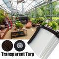 Transparent PE tarpaulin waterproof with eyelets
