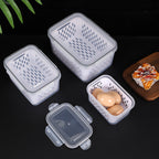 Refrigerator Storage Box Set 3-piece with Drip Tray