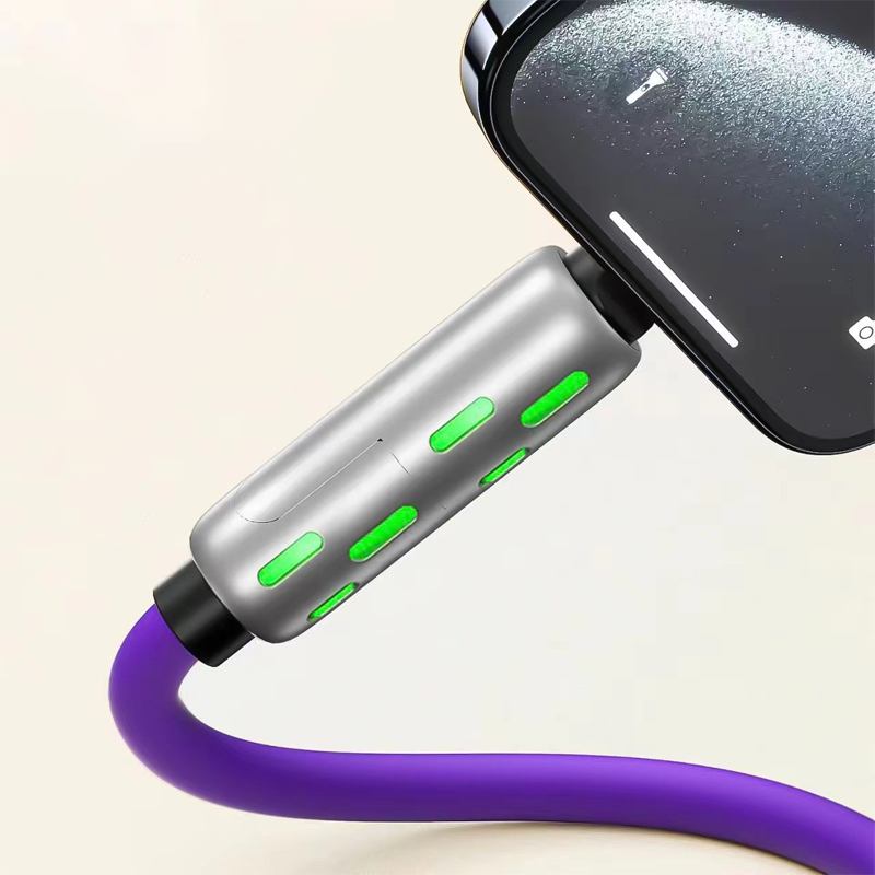 Universal 4-in-1 Charging Cable with RGB Lighting