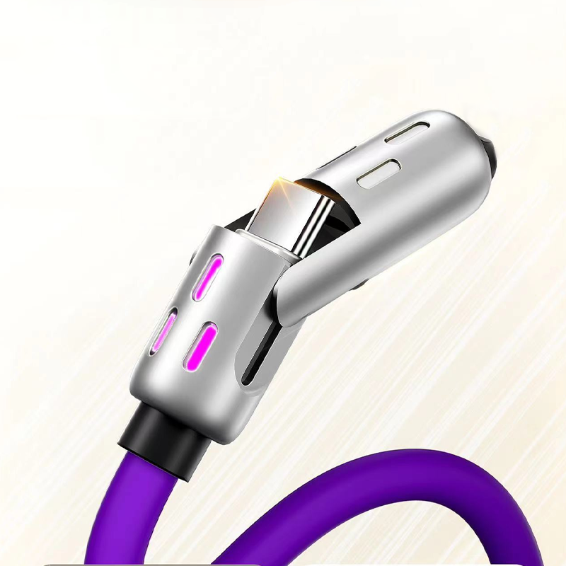 Universal 4-in-1 Charging Cable with RGB Lighting