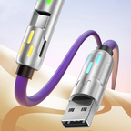 Universal 4-in-1 Charging Cable with RGB Lighting
